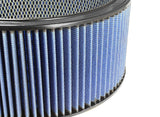 Magnum Flow Round Open Racing Air Filter w/ Pro 5R Media 14 Inch OD x 12 Inch ID x 6 Inch H w/ Expanded Metal Blue aFe Power
