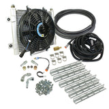 Xtrude Transmission Cooler with Fan Complete Kit for 5/16in Lines (Silverado/Sierra/Ford) BD Diesel