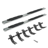 5 Inch 1000 Series Side Steps with Mounting Brackets Kit Polished Stainless Steel 2021-2025 Ford Bronco Go Rhino