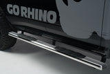 5 Inch 1000 Series Side Steps with Mounting Brackets Kit Polished Stainless Steel 2015-2018 Ram 1500 Go Rhino