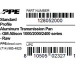 PPE Trans Pan Standard Depth GM Allison 1000 And 2000 Series 1000 And 2000 Series PPE Diesel