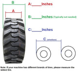 Custom Skid Steer Loader Over Tire Steel Tracks "OTT" 10x16.5 Tires