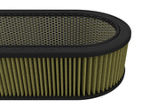 Magnum Flow Round Racing Air Filter w/ Pro Guard 7 Media 18-1/8 Inch L x 7-1/4 Inch W x 4-1/8 Inch H w/ Expanded Metal aFe Power