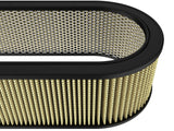 Magnum Flow Round Racing Air Filter w/ Pro Guard 7 Media 18-1/8 Inch L x 7-1/4 Inch W x 5 Inch H w/ Expanded Metal aFe Power
