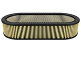 Magnum Flow Round Racing Air Filter w/ Pro Guard 7 Media 18-1/8 Inch L x 7-1/4 Inch W x 4 Inch H w/ Expanded Metal aFe Power