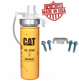 CAT Fuel Filter Adapter W/ 1R-0749 Filter for 6.6l Duramax 2001-2016 Chevy GMC