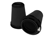 Momentum Intake Replacement Air Filter w/ Black Pro 5R Media (Pair) 3-1/2 Inch F x 5 Inch B x 3-1/2 Inch T (Inverted) x 6 Inch H aFe Power