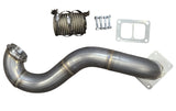 Compound Twin Turbo Exhaust Connector Pipe for 2005-2010 6.6l Duramax