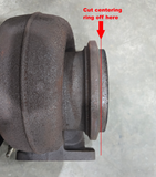 "Short" 5in Marmon Flare S400 *T6 Foot* Downpipe Turbo Guard Cross Bolts Flare Flange & Clamp