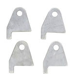 4pcs "Notched" 4-Link Panhard Bar Traction Bar Mount Weld On Tabs Brackets