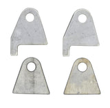 2pc Notched & 2pc Flat 4-Link Panhard Bar Traction Bar Mount Tabs Brackets