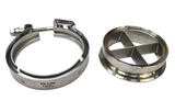 4.0in S400 *T4 Foot* Downpipe Turbo Guard Cross Bolts Flange & Clamp