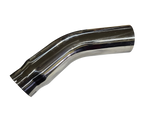 5"ID x 6"OD x 23" Long Polished 304SS Elbow Turn Down Turn Up Exhaust Tip +Clamp
