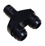 Twin Compound -12AN Turbo Oil Drain Line Adapter For 89-22 5.9L 6.7L Cummins