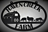 Custom Metal Farm or Family Sign, Animals, Tractor, Objects- Established In Year