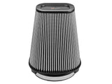 Track Series Intake Replacement Air Filter w/ Pro Dry S Media - Carbon Fiber top (7-1/2x5-1/2) Inch F x (9x7) Inch B x (5-3/4x3-3/4) Inch T (Carbon Fiber) x 10 Inch H aFe Power