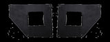 BRJ40 Light Plates for Straight End Caps (3 Inch) Textured Black For 2007-2018 Jeep Wrangler JK Go Rhino