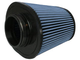 Magnum Force Intake Replacement Air Filter w/ Pro 5R Media 4 Inch F x (9x7-1/2) Inch B x (6-3/4x5-1/2) Inch T (Inverted) x 7-1/2 Inch H aFe Power