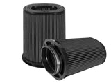 Momentum Intake Replacement Air Filter w/ Black Pro 5R Media (Pair) (6 x 4) Inch F x (8-1/4 x 6-1/4) Inch B x (7-1/4 x 5) Inch T (Inverted) x 10 Inch H aFe Power