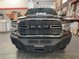 BR11 Front Bumper Replacement Textured Black 2019-2024 Ram 2500/3500 Go Rhino