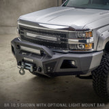 BR11 Light Bar Mount Textured Black 2010-2018 Dodge Ram 2500/3500 2011-2016 Ford F-250/F-350/ F-450 Super Duty Go Rhino