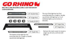 BR5 Light Mount Bar Textured Black 2013-2018 Ram 1500 Go Rhino