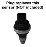 Fuel Filter Vacuum Sensor Switch Plug for 2011-2016 Chevy GMC Duramax 6.6 LML