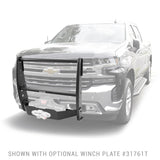 3100 Series StepGuard Center Grille Guard Only Textured Black 2019-2021 Silverado 1500 2022-2022 Silverado 1500 LTD Go Rhino