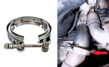 Lower Turbo Downpipe Exhaust V-Band Clamp for 6.6l 2001-2015 LB7-LML Duramax