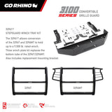 3100 Series StepGuard Winch Tray Kit Textured Black 2018-2020 Ford F-150 Go Rhino