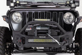 Rockline Front Stubby Bumper W/ Overrider Textured Black 2007-2025 Jeep Wrangler JK/JL 2020-2025 Jeep Gladiator Go Rhino