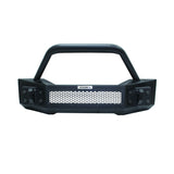 Rockline Front Stubby Bumper W/ Overrider Textured Black 2007-2025 Jeep Wrangler JK/JL 2020-2025 Jeep Gladiator Go Rhino