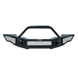 Rockline Front Full Width Bumper W/ Overrider Textured Black 2007-2024 Jeep Wrangler JK/JL 2020-2025 Jeep Gladiator Go Rhino