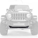 Rockline Front Bumper Lower Skid Plate Textured Black 2018-2026 Jeep Wrangler JL 2020-2025 Jeep Gladiator Go Rhino