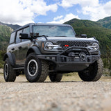 Rockline Front Bumper Lower Skid Plate For Ford Bronco Textured Black 2021-2026 Ford Bronco 2025-2025 Jeep Gladiator Go Rhino