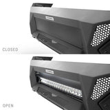 Element Front Bumper W/Power Actuated Hide Away Light Bar Mount Textured Black 2022-2026 Toyota Tundra Go Rhino