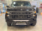 Element Front Bumper W/Power Actuated LightBar Mount Texured Black 2019-2022 Silverado/Sierra 1500 Go Rhino