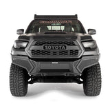 Element Front Bumper with Power Actuated Hide Away Light Bar Mount Textured Black 2016-2023 Toyota Tacoma Go Rhino