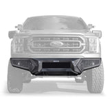 Element Front Bumper with Fixed Light Bar Mount Textured Black 2021-2023 Ford F-150 Go Rhino