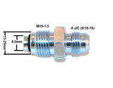 Power Steering Hydroboost Bump Tube Hose Adapter M18-1.5 to -6AN