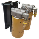 Dual Diesel CAT Fuel Filter Remote Mount Filter System