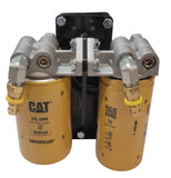 Dual Diesel CAT Fuel Filter Remote Mount Filter System
