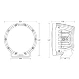 360-Series 6 Inch Spot with Amber PRO Lens Pair Rigid Industries