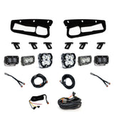 Squadron 2.0 Sport/S2 Sport/S2 Sae Sportman Fog Pocket Light Kit Ford 2021-27 Bronco 2022-24 Bronco Raptor w/ Steel Bumper Clear Baja Designs