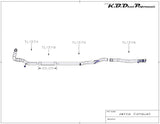 Stainless Exhaust for 2006 VW Jetta 1.9l BRM TDI Turbo Diesel