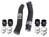 BladeRunner 3 Inch & 3-1/2 Inch Aluminum Hot and Cold Charge Pipe Kit Black Dodge Diesel Trucks 07.5-09 L6-6.7L (td) aFe Power