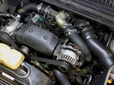 BladeRunner 3 Inch Aluminum Hot and Cold Charge Pipe Kit Black Ford Diesel Trucks 99-03 V8-7.3L (td) aFe Power