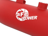 BladeRunner Aluminum Hot and Cold Charge Pipe Kit Red Ford Diesel Trucks 23-26 V8-6.7L (td) High Output aFe Power