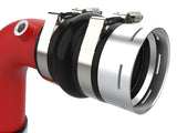 BladeRunner Aluminum Hot and Cold Charge Pipe Kit Red Ford Diesel Trucks 23-26 V8-6.7L (td) High Output aFe Power