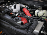 BladeRunner Aluminum Hot and Cold Charge Pipe Kit Red Ford Diesel Trucks 23-26 V8-6.7L (td) High Output aFe Power